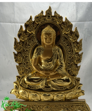 Phật lá đề xi vàng