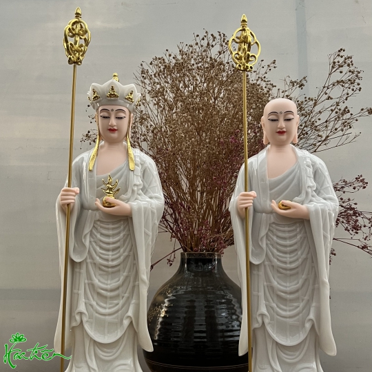 Địa Tạng 50cm - Mục Kiền Liên 45cm